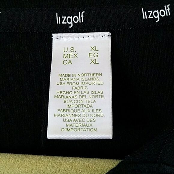 Lizgolf black top Sz. XL. EUC - Picture 2 of 4